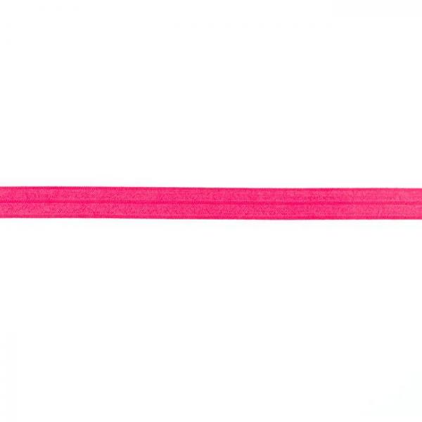 Elastisches Schrägband Polyamid Breite 15 mm - Pink